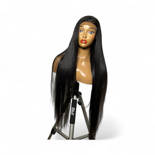 5x5 Closure Vietnamese Bone Straight Wig – 28 Inches (382g